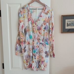 Willow & Clay Pastel Floral Romper